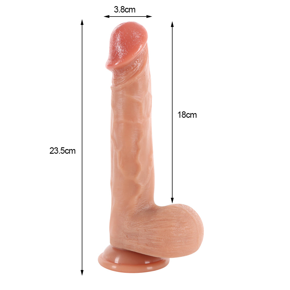 Heating and Vibrating Dildo