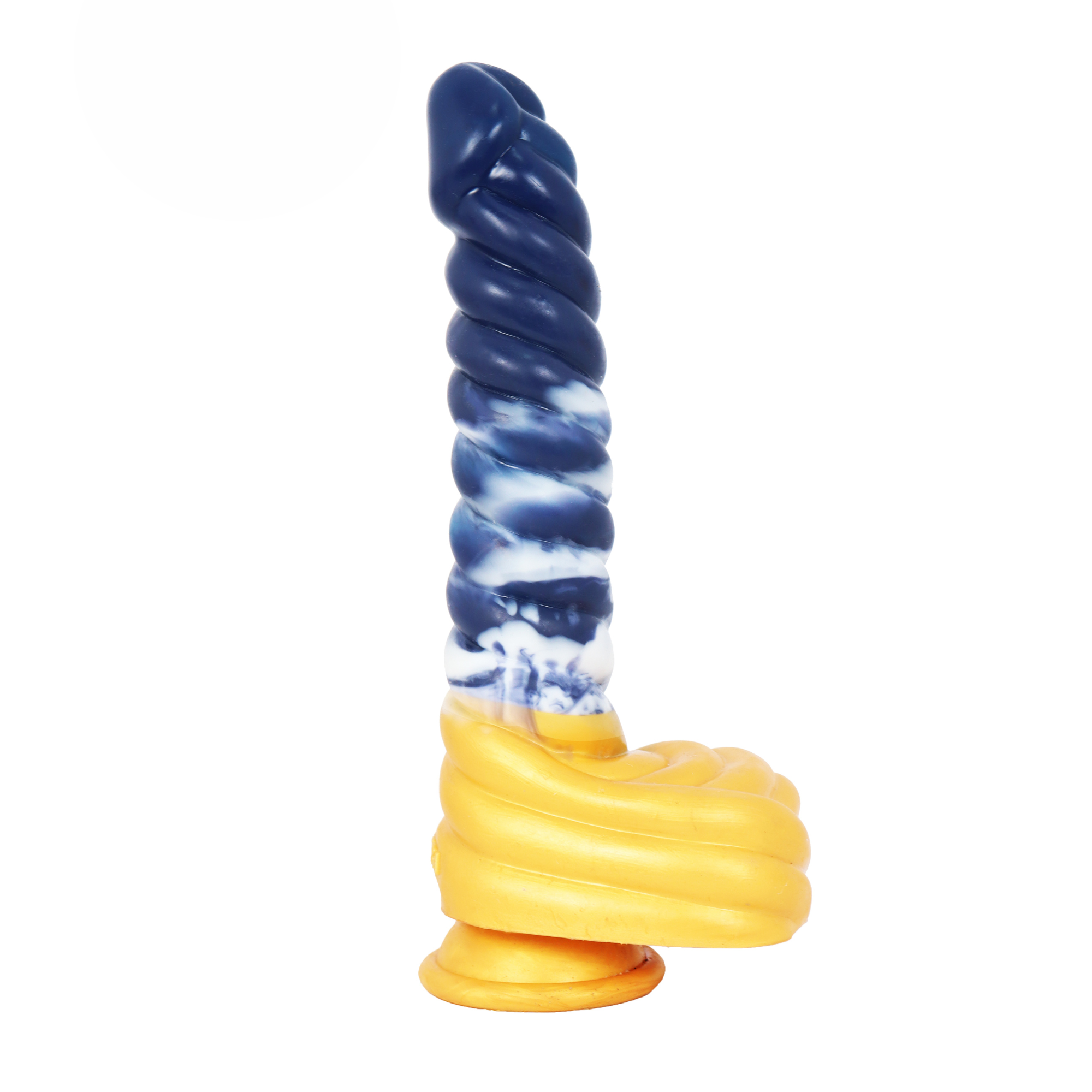 Spiral Dildo with Scrotum