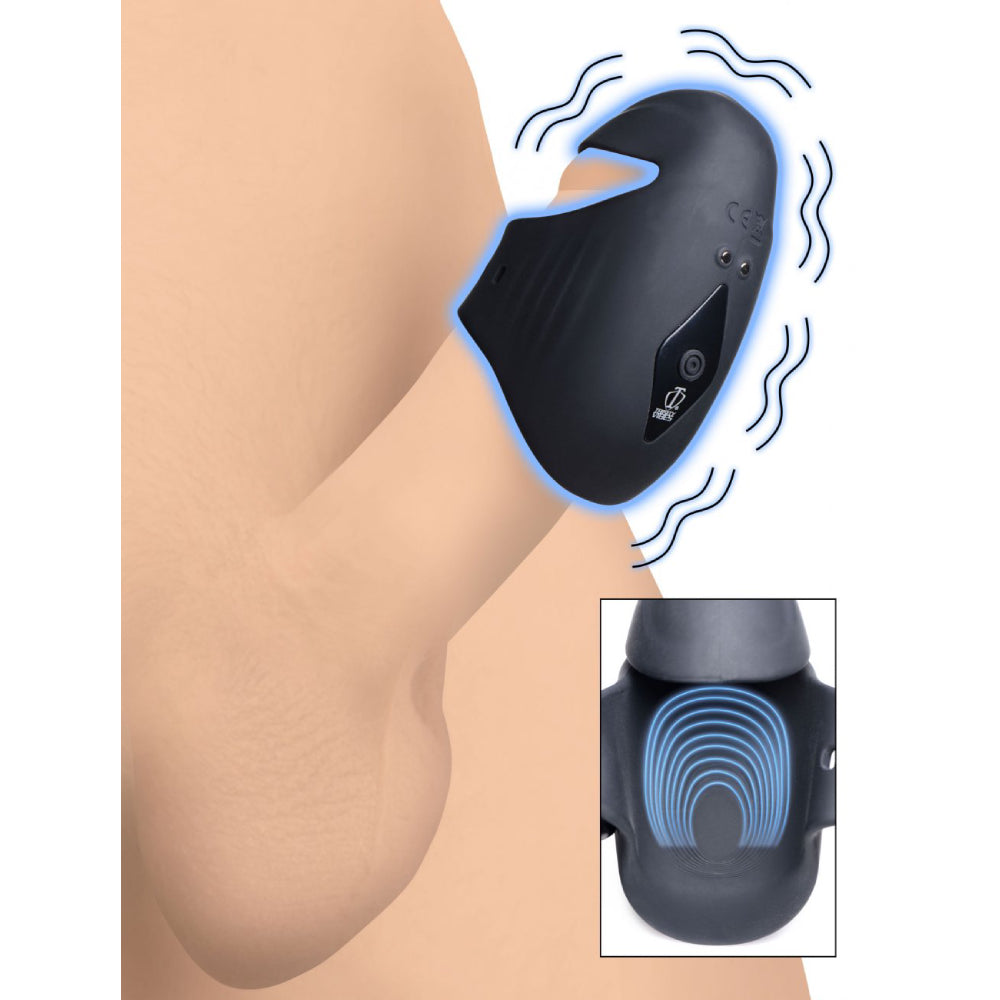 8X Vibrating Silicone Penis Head Stimulator