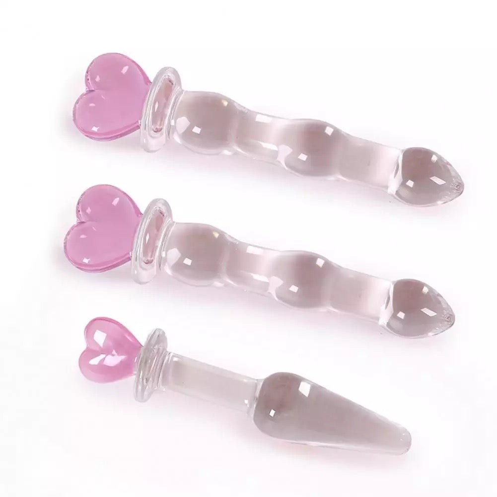 Glass Dildo with Heart