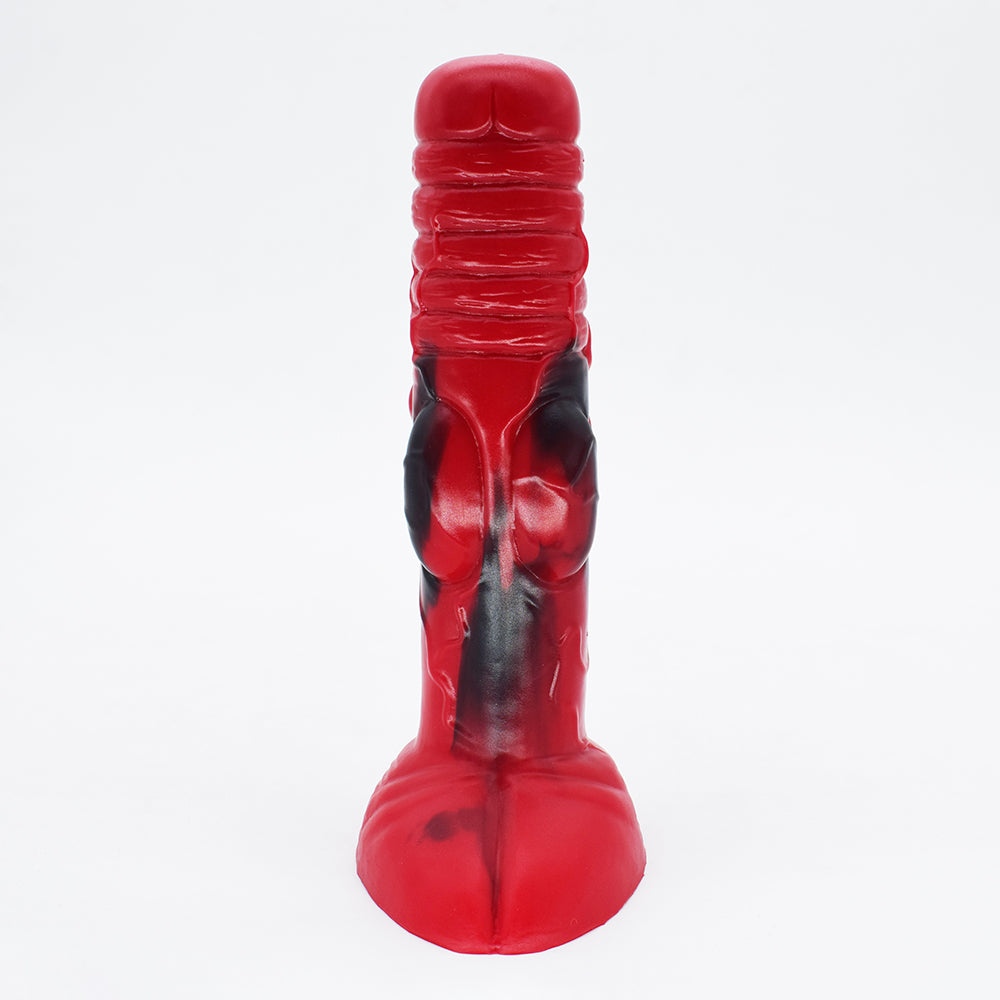 Ribbed and Knotted Dildo