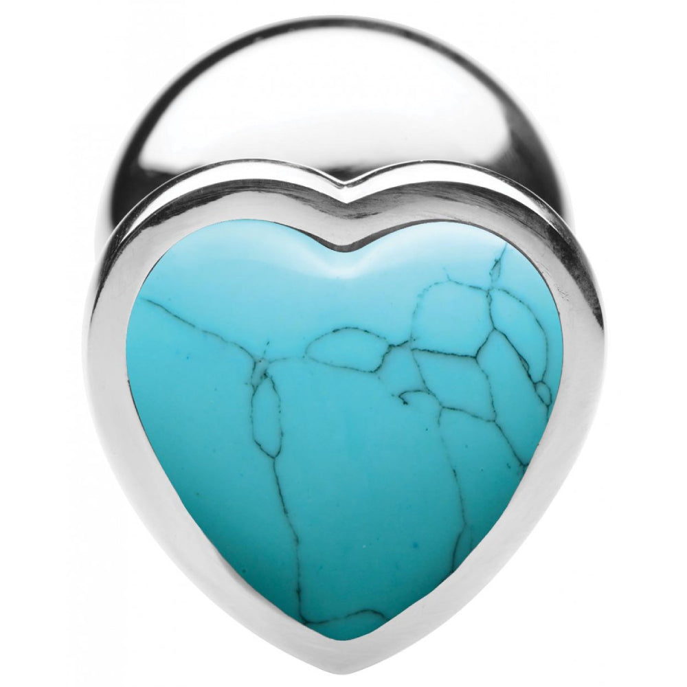 Gemstone Heart Anal Plug - Small